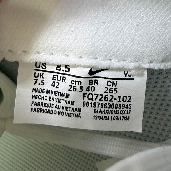 Mens Size 8.5 Nike Pegasus Plus White Wolf Grey Running Shoes FQ7262 102 NEW - Picture 10 of 10